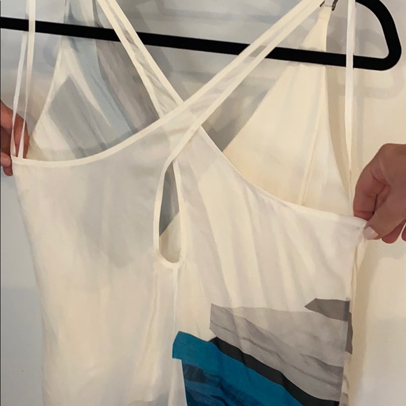 Helmet Lang Silk drape top cinch at waist  102 - Picture 8 of 8